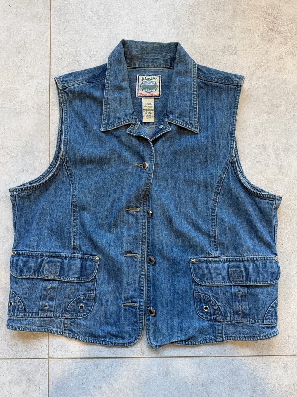 Vintage St John’s Bay Denim Collection Denim Vest